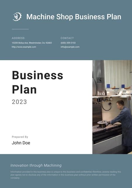 cnc machine shop business plan sample|machine shop business plan sample.